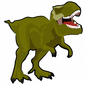 A vector graphic illustration of a Tyranosaurus