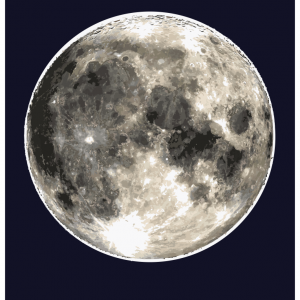 The Moon - Art Poster - Print