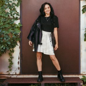 Race to the Moon Skater Skirt