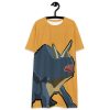 Triceratops Large Print T-shirt dress - Image 7