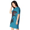 Velociraptor Large Print T-Shirt Dress - Image 3