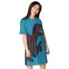 Velociraptor Large Print T-Shirt Dress - Image 4