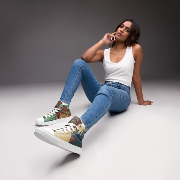 Dinosaur high top canvas shoes (women’s) Herbivore Edition