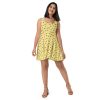 Planets Print Skater Dress, Light - Image 2