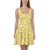 Planets Print Skater Dress, Light - Image 5