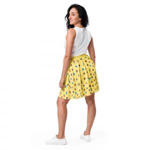 Planets Print Skater Skirt, Light