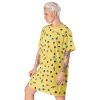 Planets Pattern T-Shirt Dress, Light - Image 3