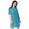 Planet Pattern T-shirt dress - Image 5