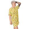 Planets Pattern T-Shirt Dress, Light - Image 2