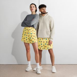 Planets Print Shorts, Light (Unisex)