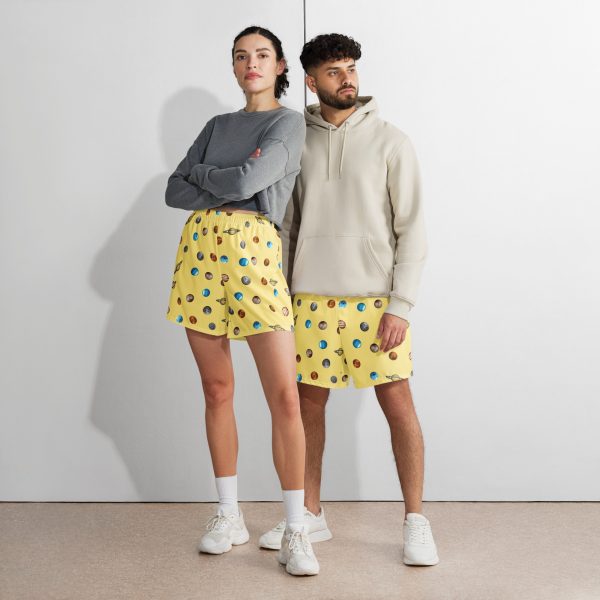 Planets Print Shorts, Light (Unisex)