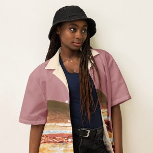 Jupiter Large Print Button Shirt (Unisex)