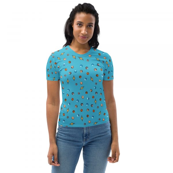 Planets Pattern T-shirt (Women's)