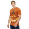 Pumpkin Large Print t-shirt (Men's) - Image 6