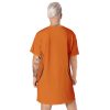 Pumpkin Large Print T-shirt dress - Image 3