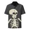 Skeleton Large Print button shirt (unisex) - Image 2