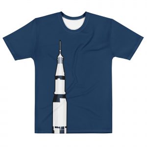 Saturn V Men’s cotton crew neck t-shirt