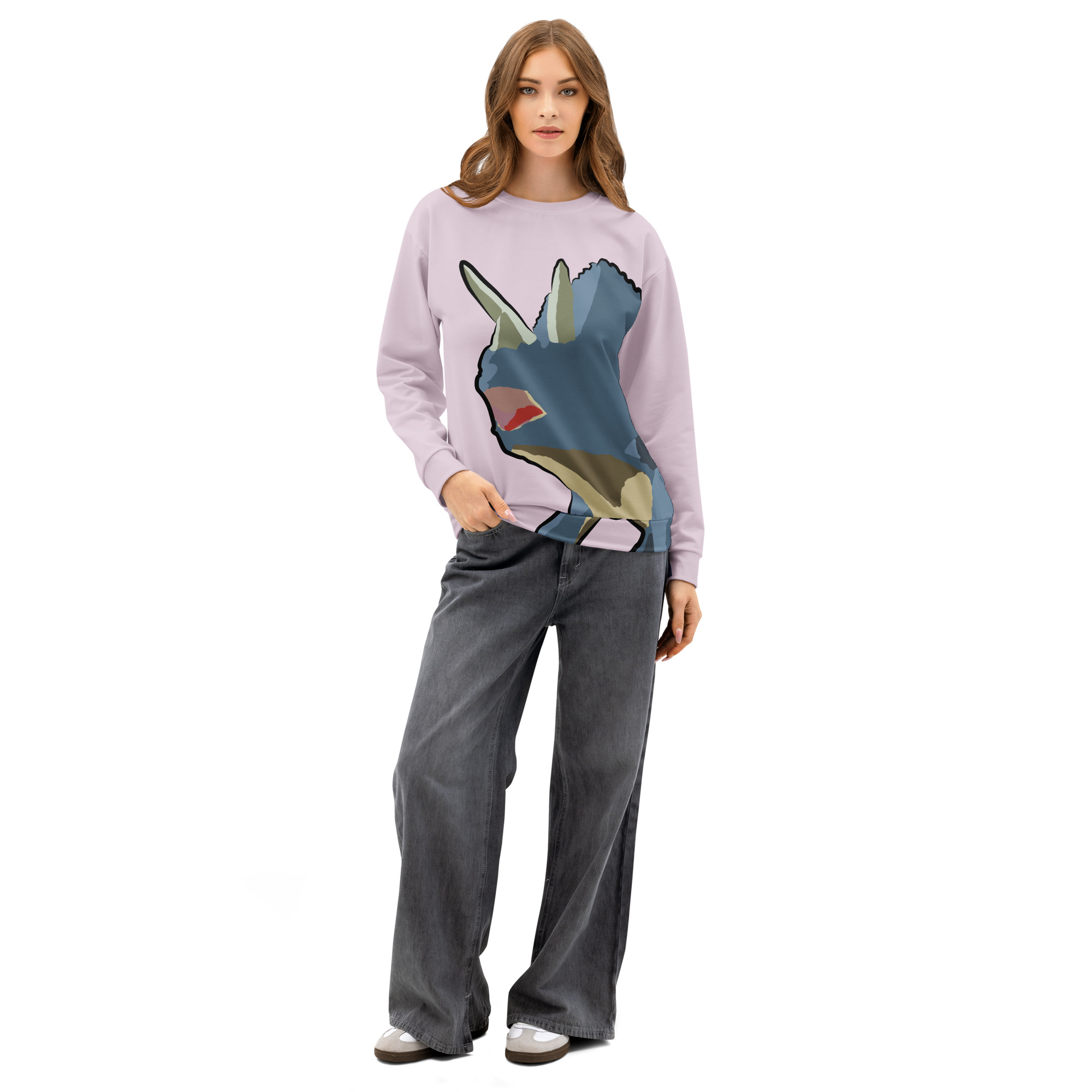 Triceratops Unisex cotton sweatshirt - Image 6