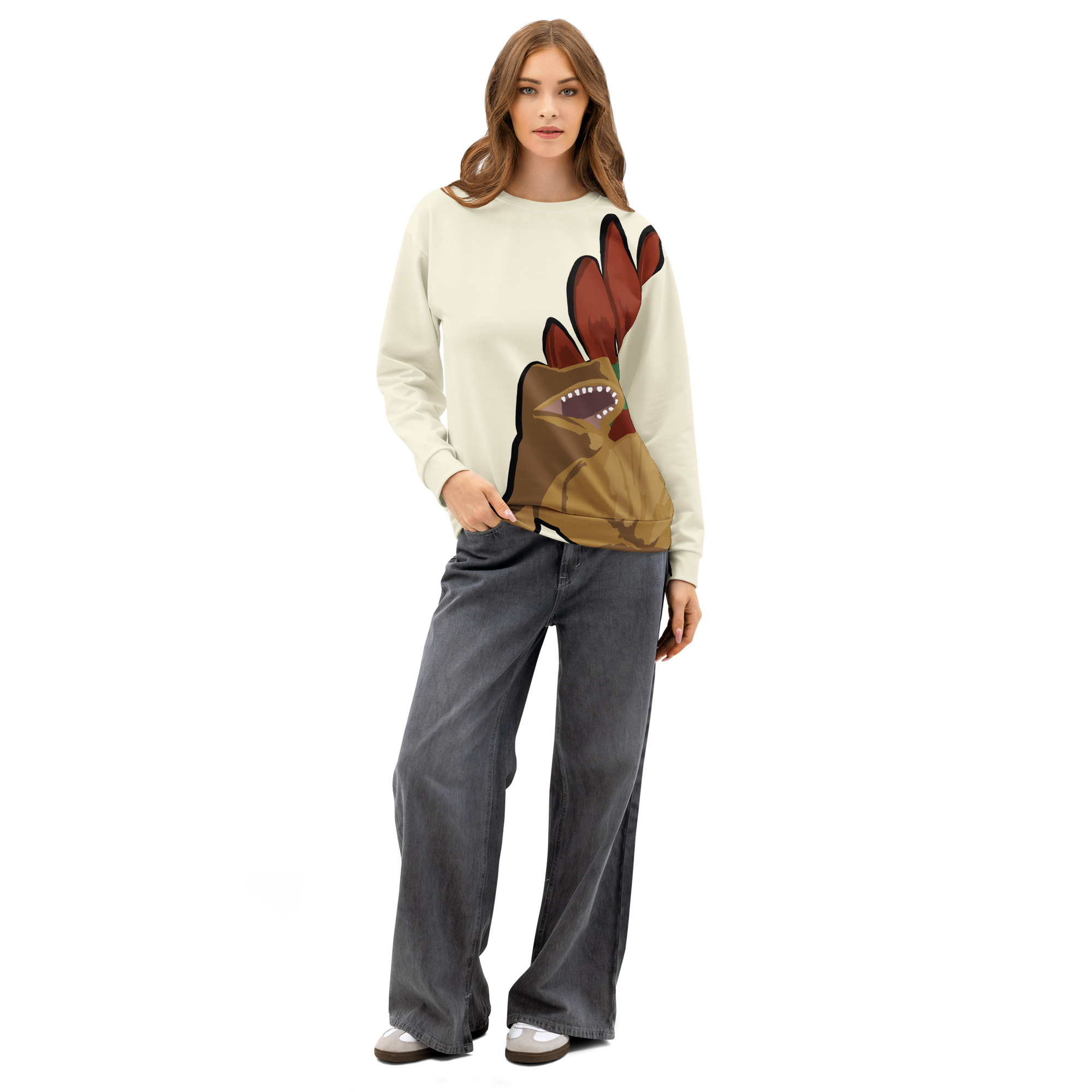 Stegosaurus Unisex cotton sweatshirt - Image 8