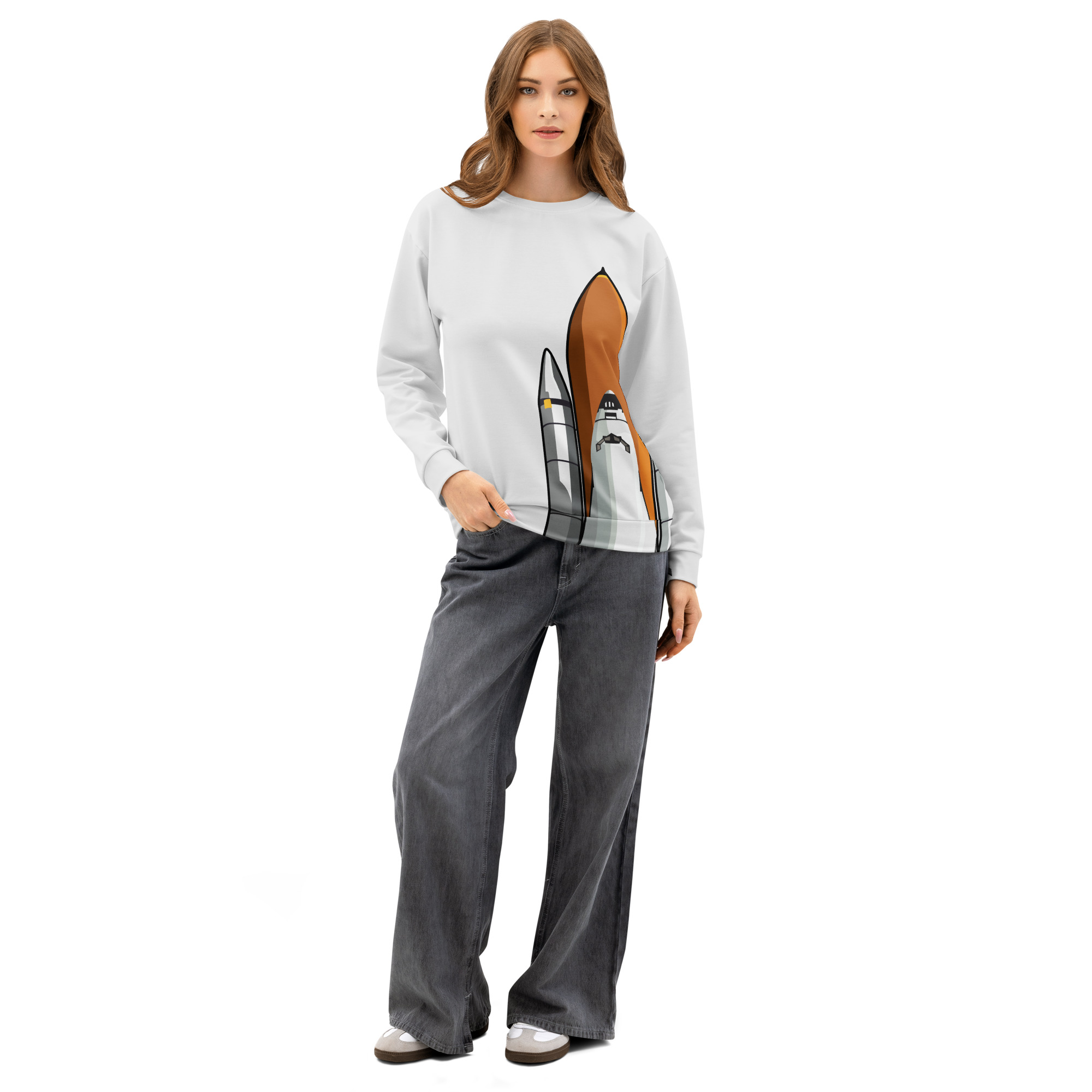 Space Shuttle Unisex cotton sweatshirt - Image 8