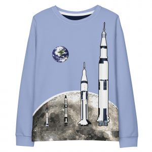 We Choose to Go to The Moon Unisex cotton sweatshirt