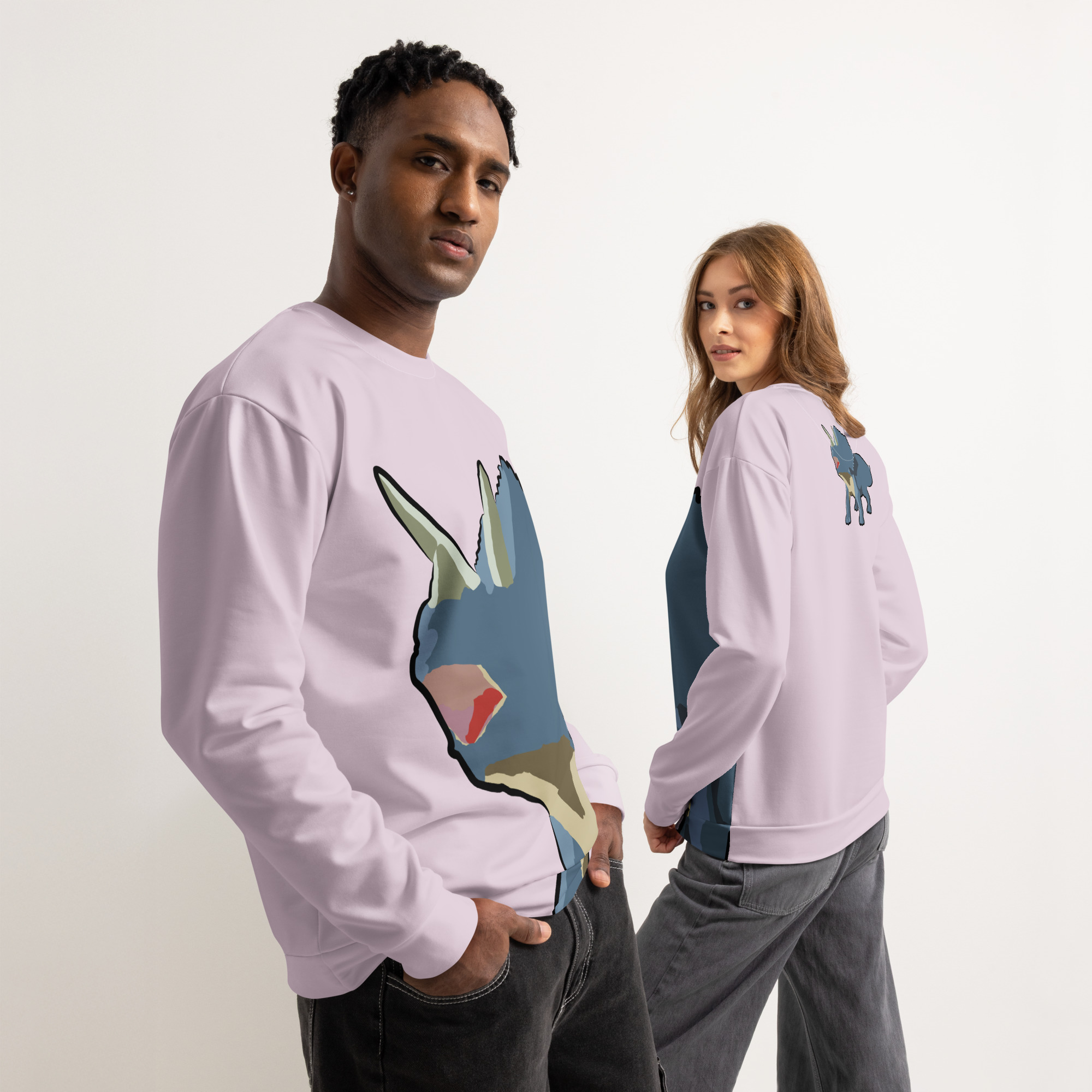Triceratops Unisex cotton sweatshirt