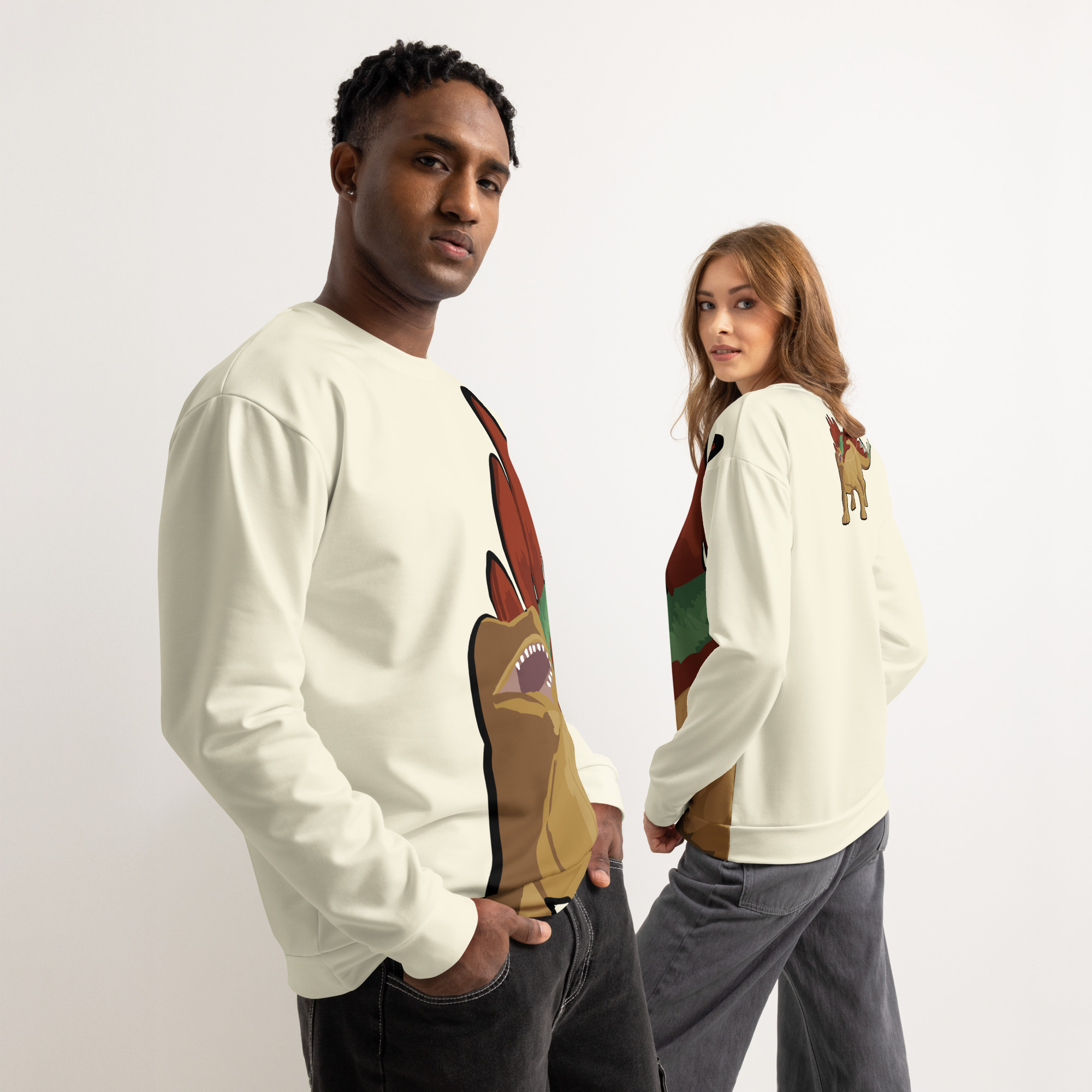 Stegosaurus Unisex cotton sweatshirt