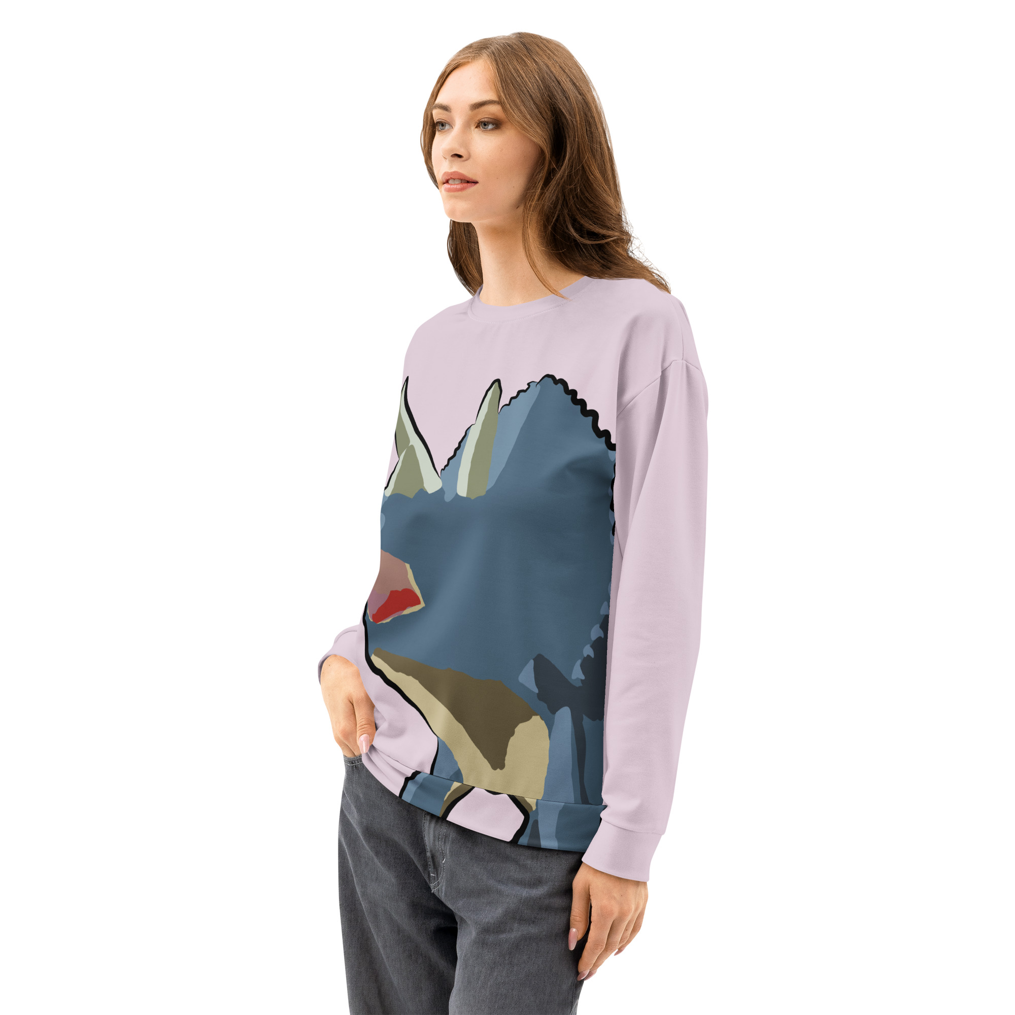 Triceratops Unisex cotton sweatshirt - Image 8