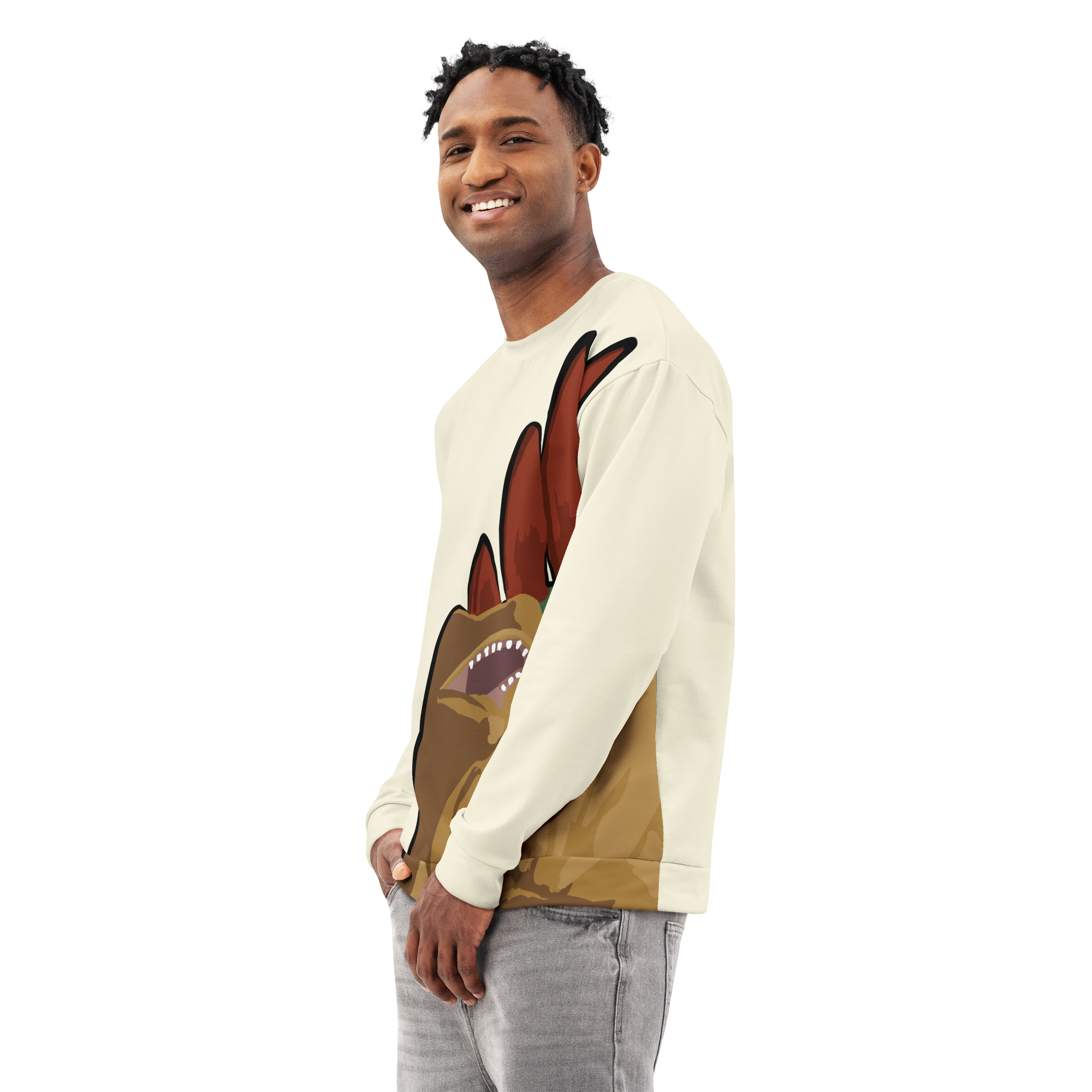 Stegosaurus Unisex cotton sweatshirt - Image 6