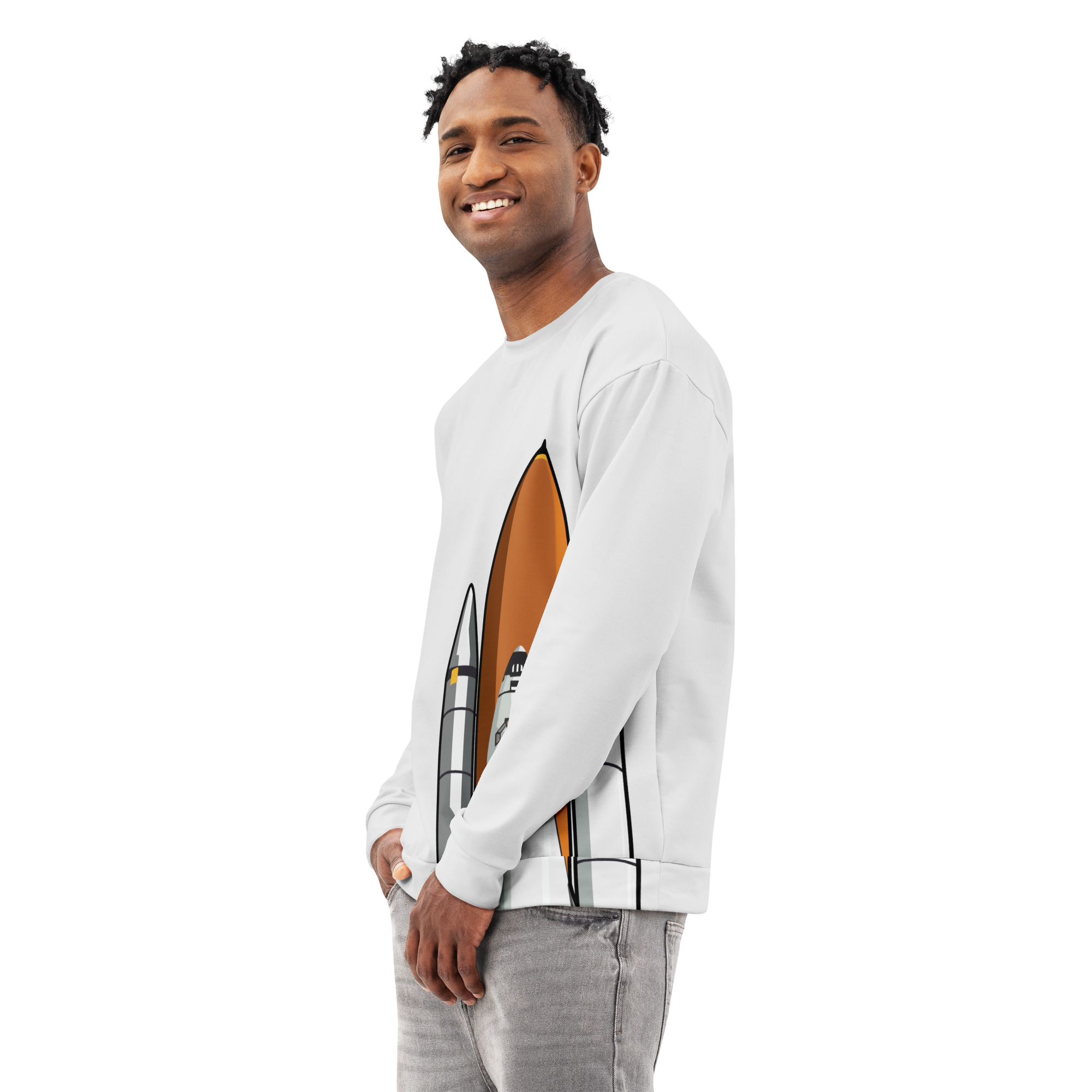 Space Shuttle Unisex cotton sweatshirt - Image 6