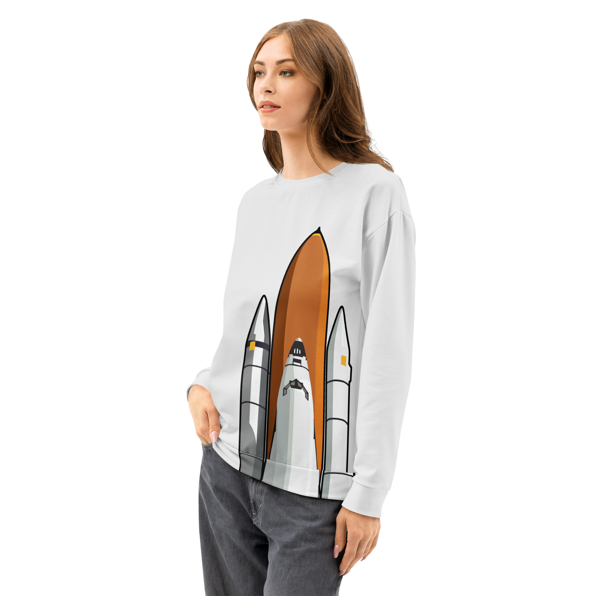 Space Shuttle Unisex cotton sweatshirt - Image 10
