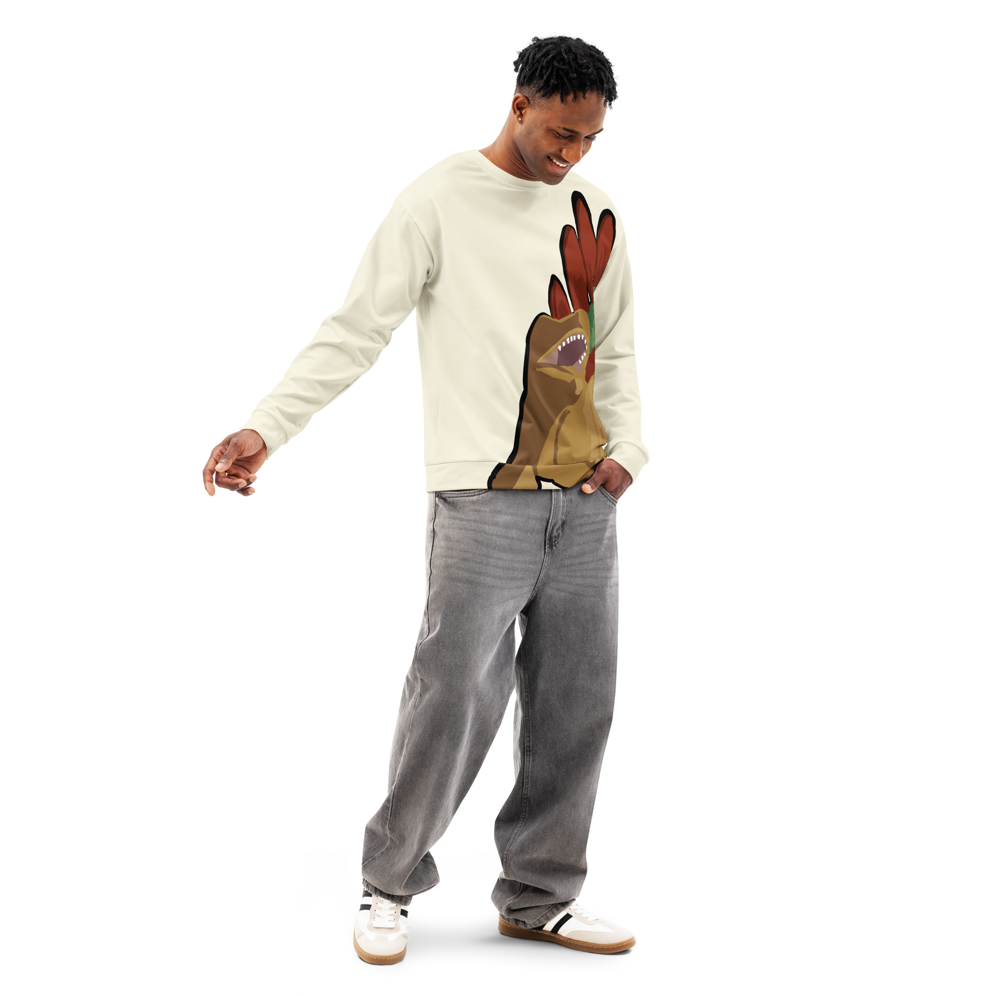 Stegosaurus Unisex cotton sweatshirt - Image 7