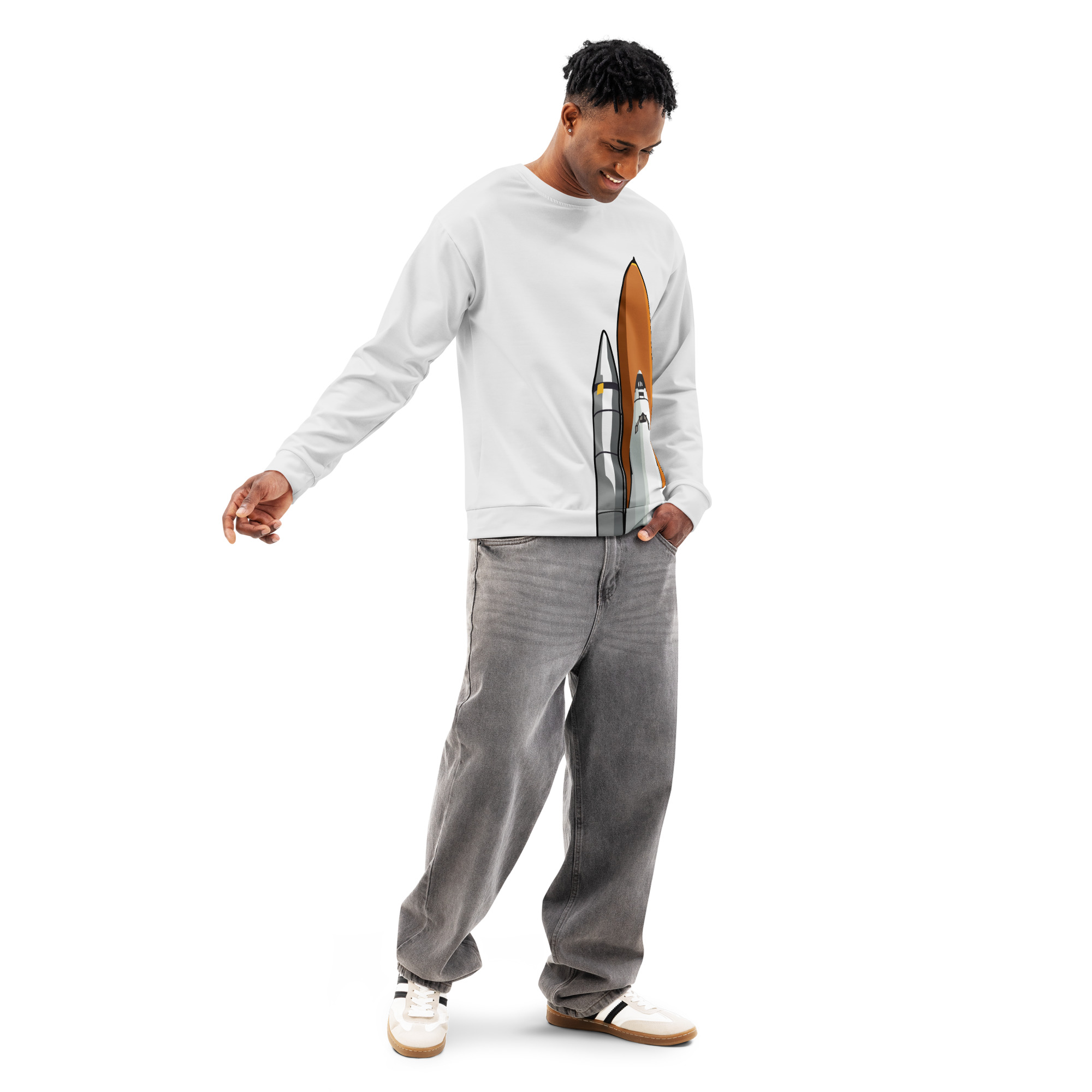 Space Shuttle Unisex cotton sweatshirt - Image 7