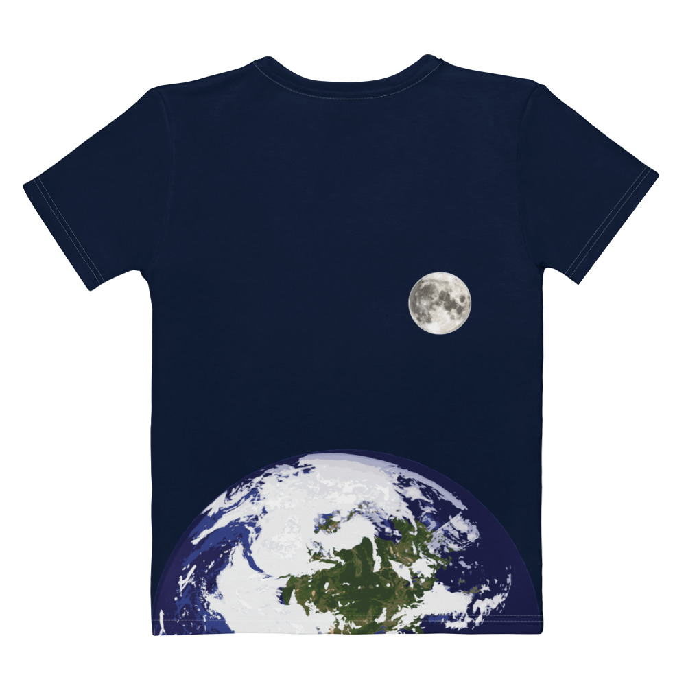 We Choose to Go to The Moon Women’s cotton crew neck t-shirt - Image 3