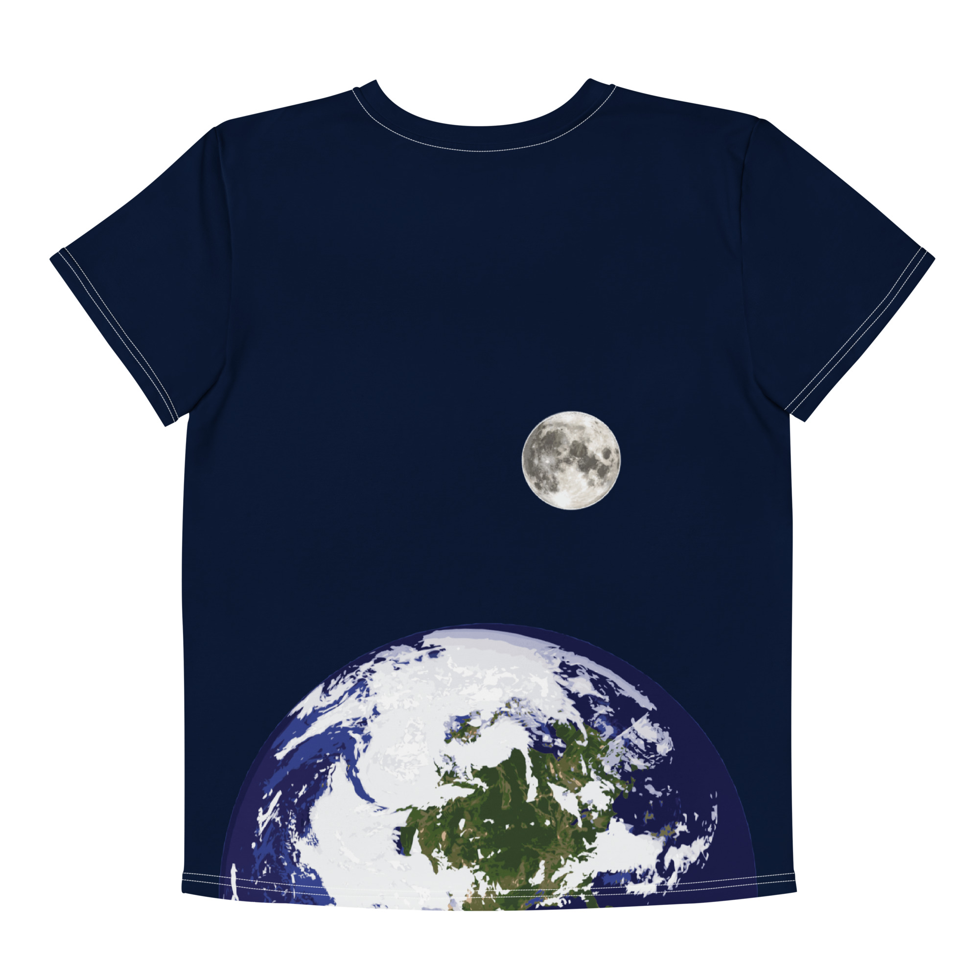 We Choose to Go to The Moon Youth cotton crew neck t-shirt - Image 3