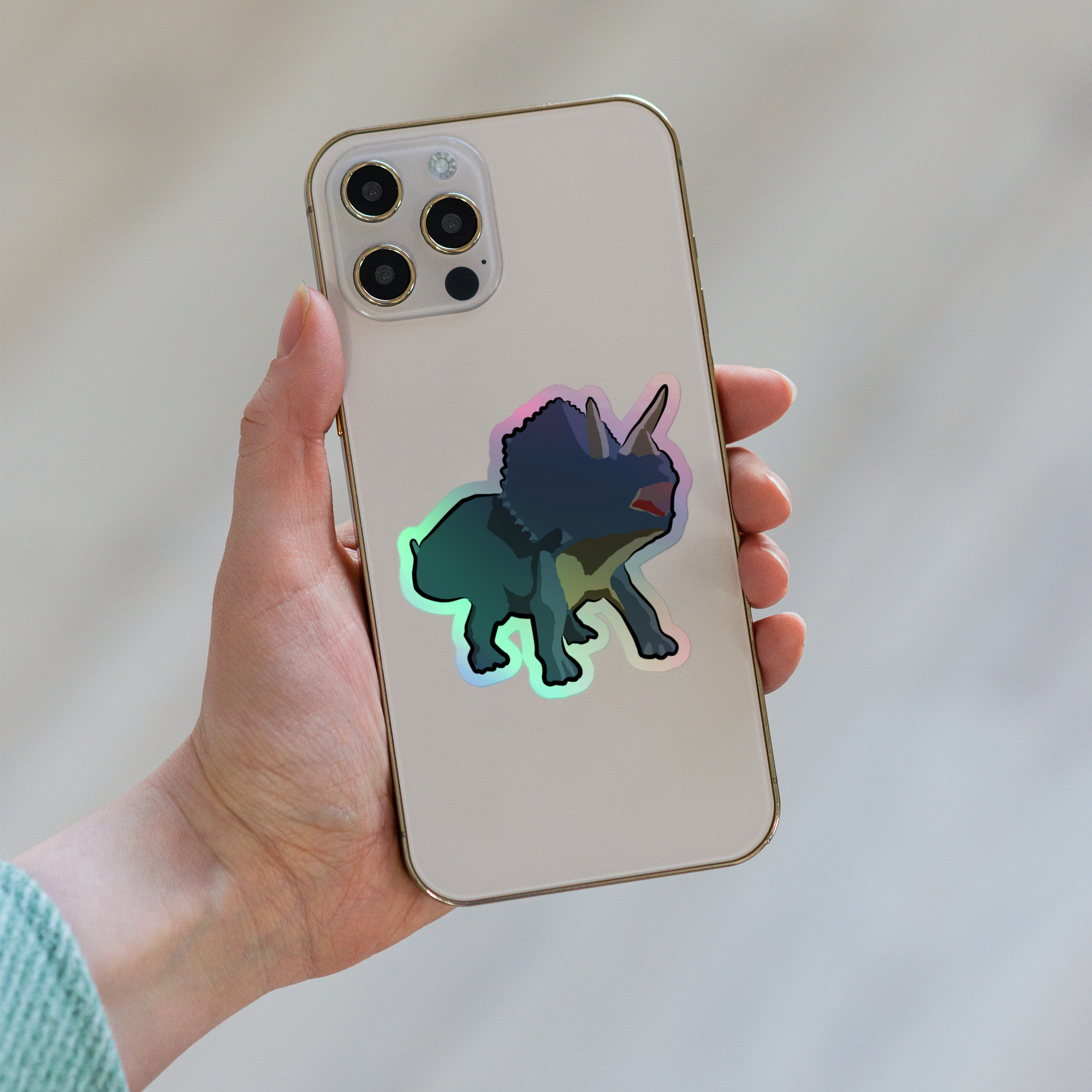 Triceratops Holographic stickers - Image 4