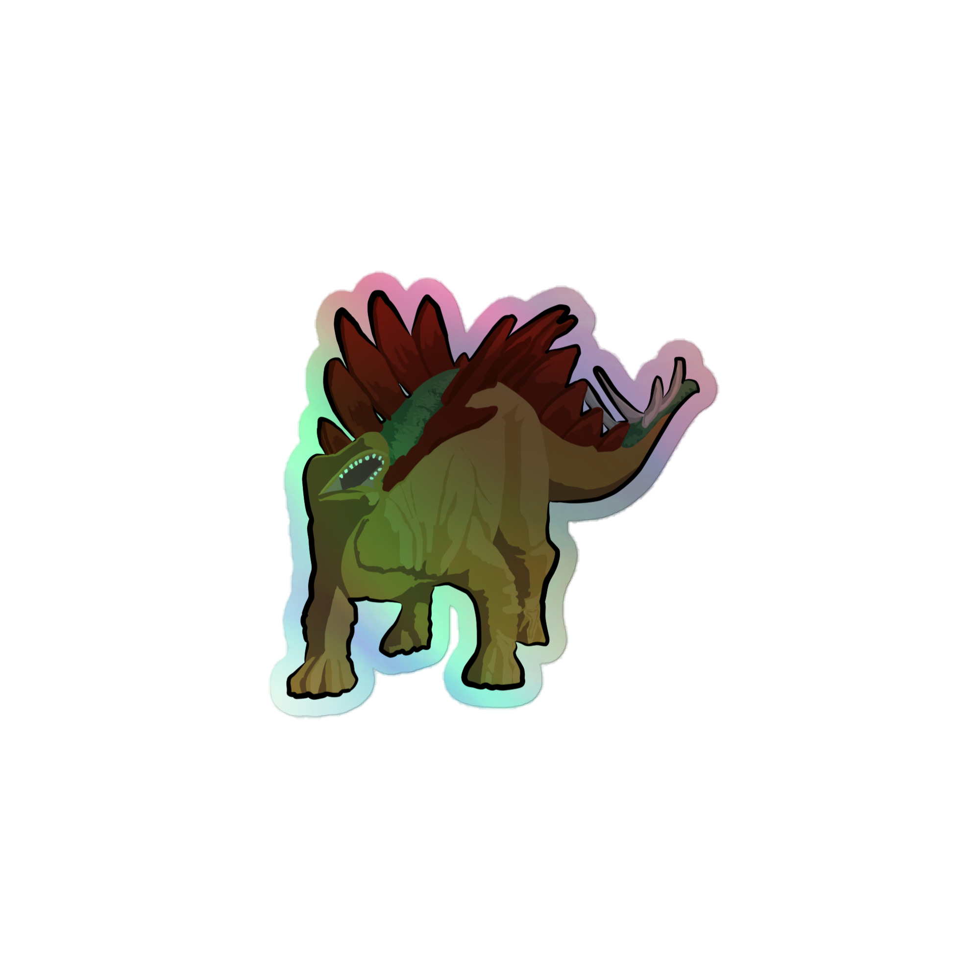 Stegosaurus Holographic sticker - Image 2