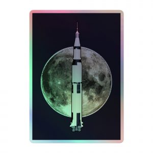 Moonshot Holographic stickers