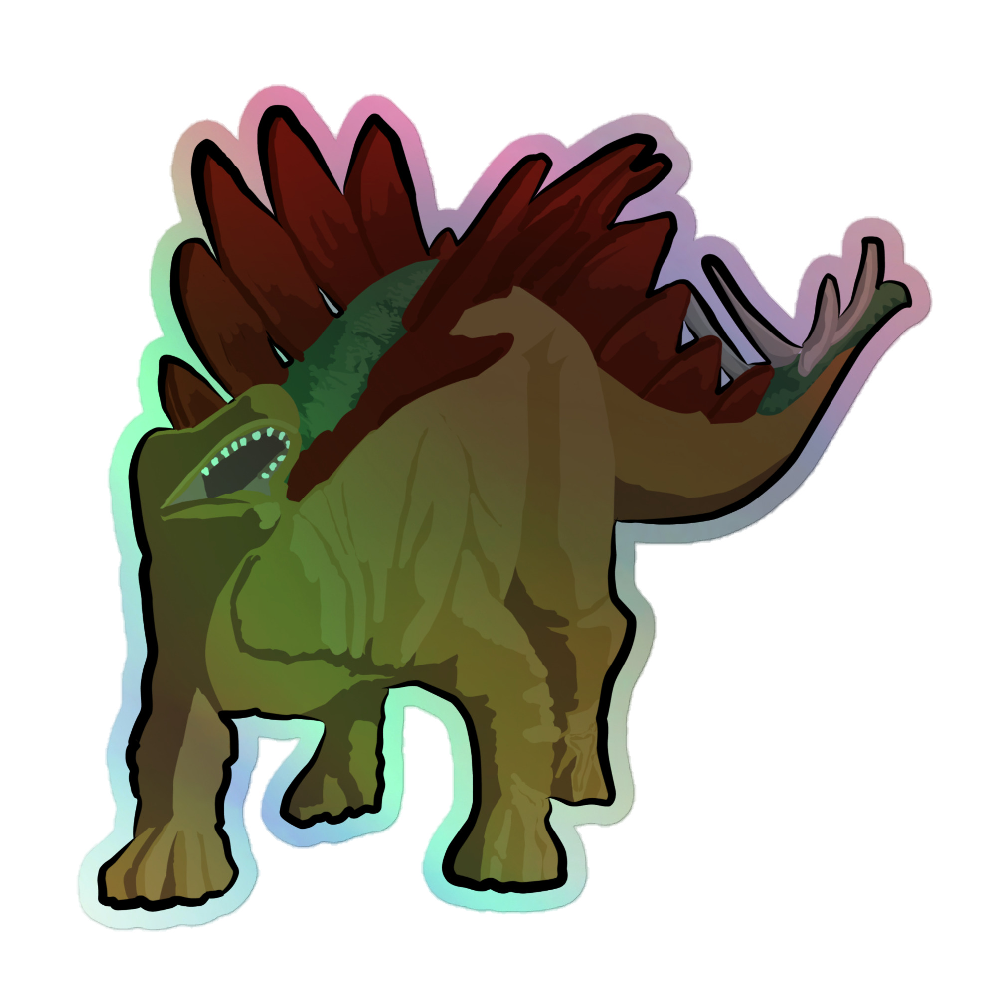 Stegosaurus Holographic sticker