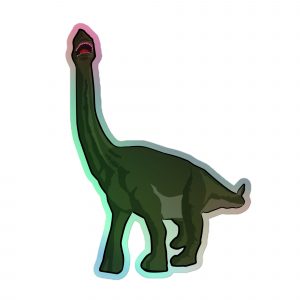 Brontosaurus Holographic stickers