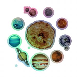 The Solar System Holographic stickers