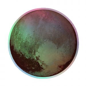 Pluto Holographic stickers