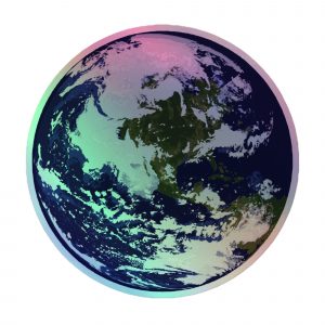 Earth Holographic stickers