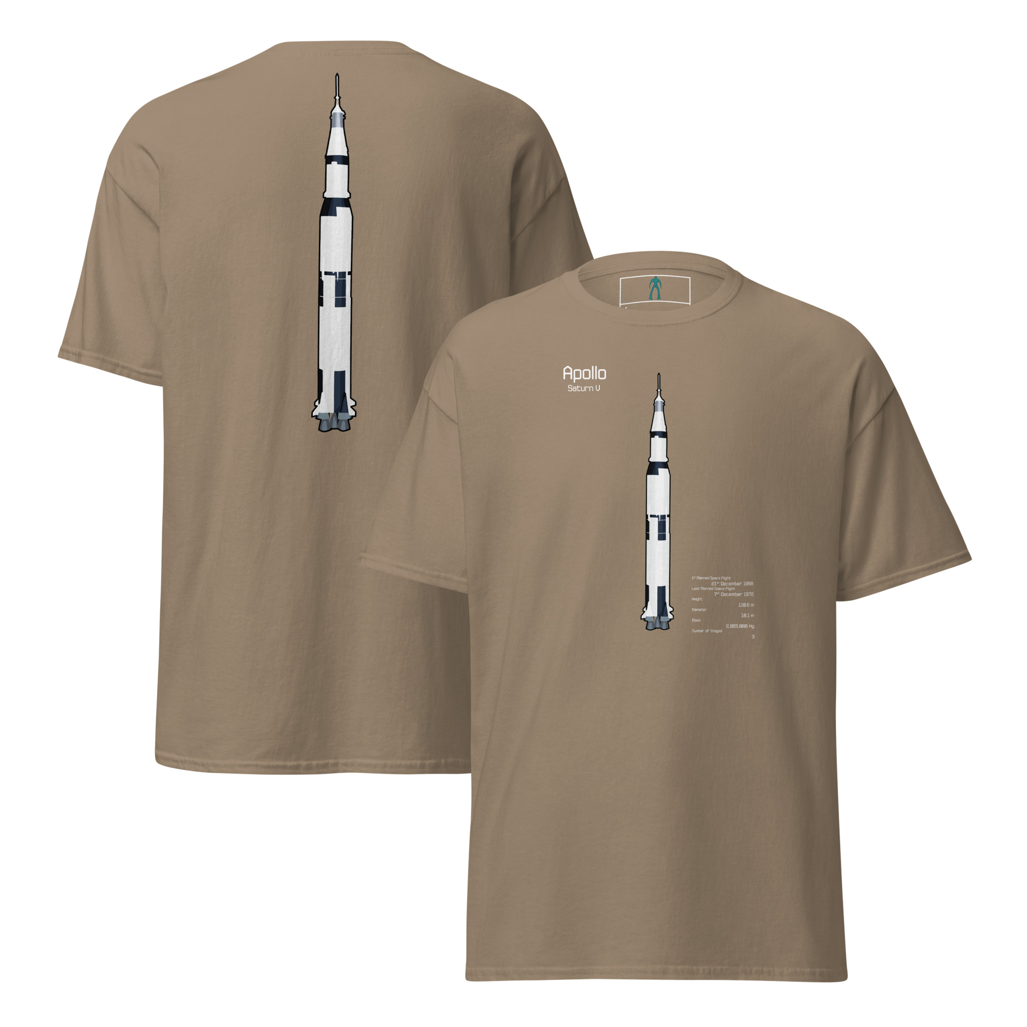 Saturn V Info T-Shirt DELUXE Unisex - Image 14