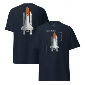 Space Shuttle Info T-Shirt DELUX Unisex