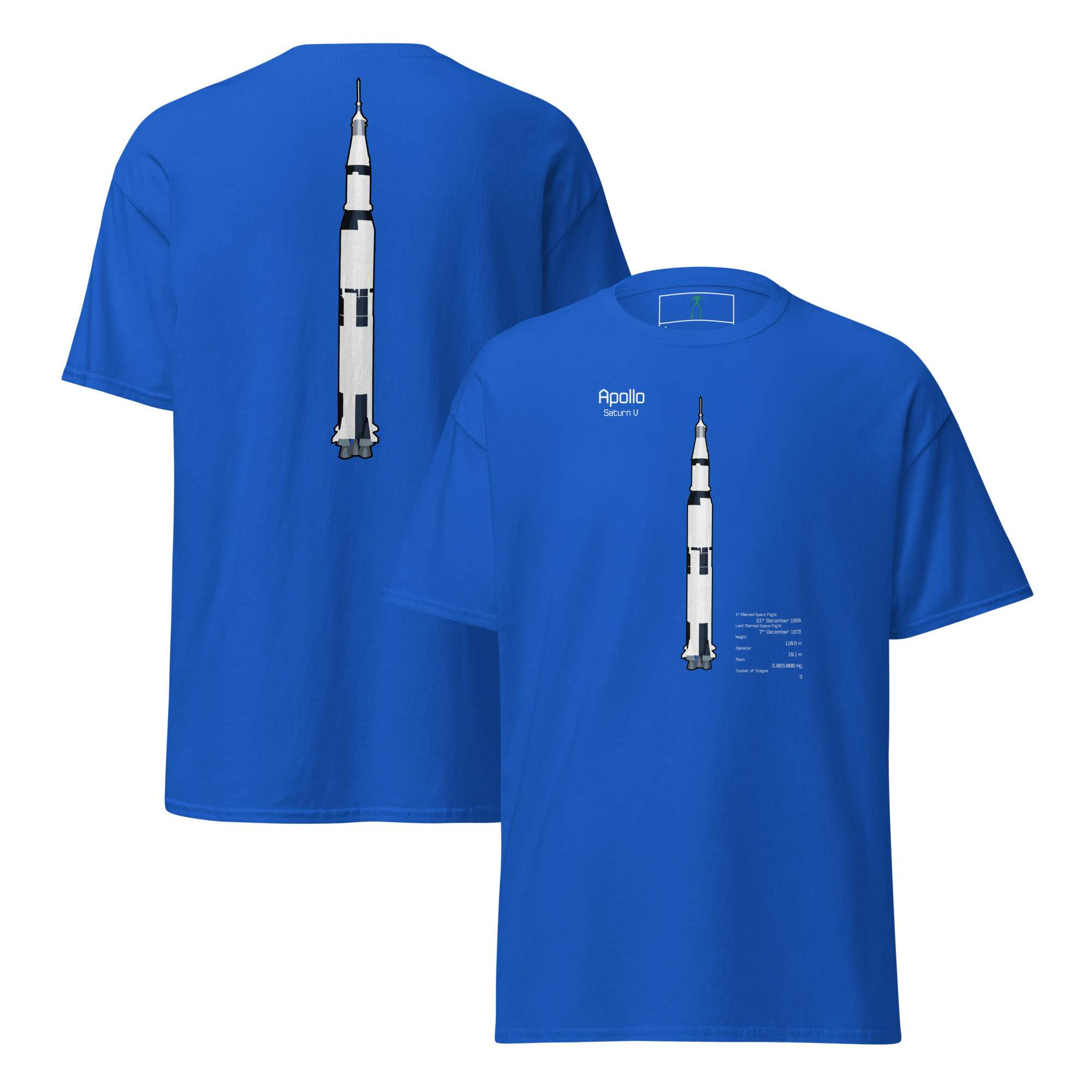 Saturn V Info T-Shirt DELUXE Unisex - Image 8